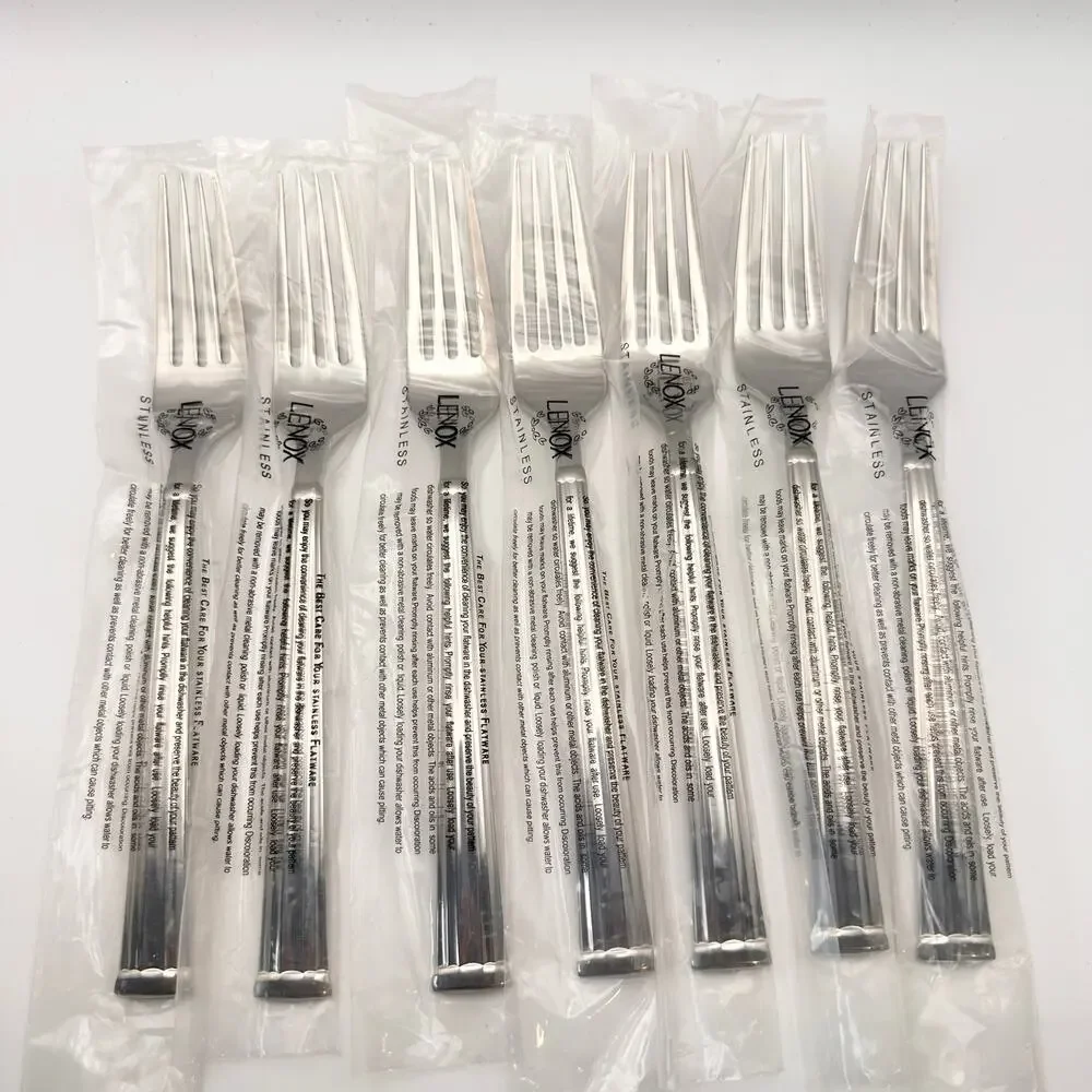 Lenox Stainless Vietnam Lanford New Dinner Forks Set Flatware Replacement 7 Set